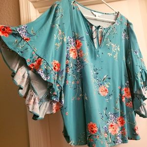 Lauren Conrad Floral Blouse XL